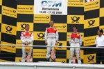 Tom Kristensen Timo Scheider Oliver Jarvis (Abt-Audi) (Phoenix-Audi) 