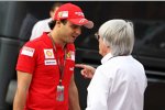 Felipe Massa (Ferrari) und Bernie Ecclestone (Formel-1-Chef) 