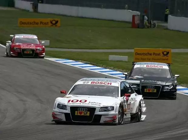 Titel-Bild zur News: Oliver Jarvis, Timo Scheider, Tom Kristensen