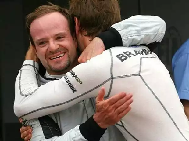 Rubens Barrichello, Jenson Button Titel-Bild zur News: Rubens Barrichello, Jenson Button