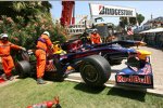 Die Autos von Sébastien Buemi (Red Bull) und Sebastian Vettel (Toro Rosso) 