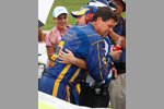 Teambesitzer Michael Waltrip mit Reutimann-Crewchief Rodney Childers