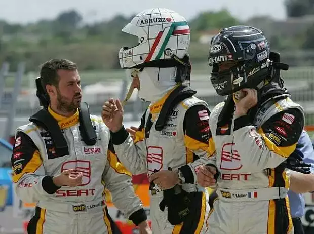 Yvan Muller, Gabriele Tarquini, Tiago Monteiro Titel-Bild zur News: Yvan Muller, Gabriele Tarquini, Tiago Monteiro