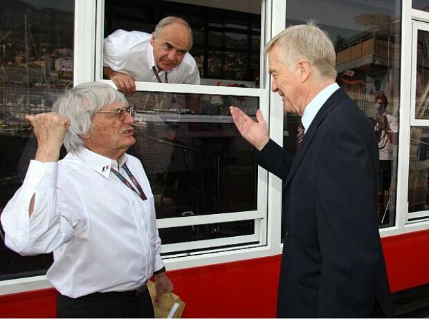 Bernie Ecclestone, Karl-Heinz Zimmermann und Max Mosley