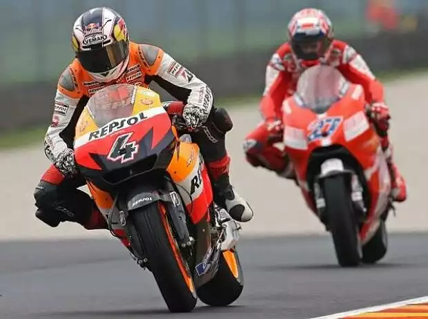 Andrea Dovizioso, Casey Stoner Titel-Bild zur News: Andrea Dovizioso, Casey Stoner
