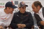 Sebastian Vettel, Sébastien Buemi und Gerhard Berger