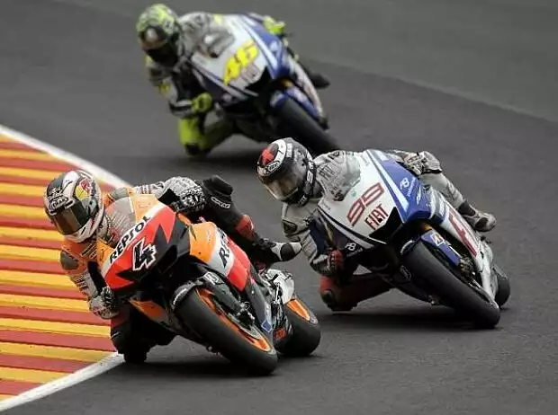 Valentino Rossi, Jorge Lorenzo, Andrea Dovizioso Titel-Bild zur News: Valentino Rossi, Jorge Lorenzo, Andrea Dovizioso