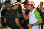 Rubens Barrichello (Brawn) und Giancarlo Fisichella (Force India) 