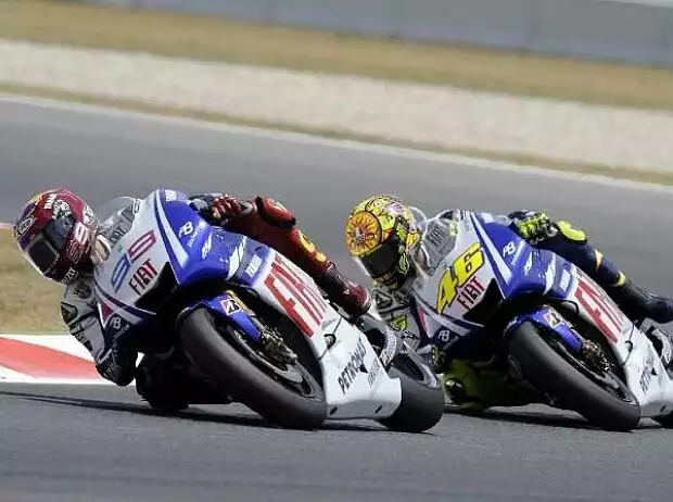 Jorge Lorenzo und Valentino Rossi Titel-Bild zur News: Jorge Lorenzo und Valentino Rossi