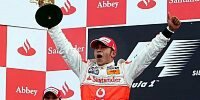 Bild zum Inhalt: Hamilton gönnt Button den Sieg in Silverstone