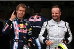 Sebastian Vettel (Red Bull) und Rubens Barrichello (Brawn) 