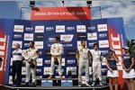 Tiago Monteiro, Felix Porteiro, Yvan Muller, Sergio Hernandez (SEAT) (Proteam) (BMW Team Italy-Spain) 