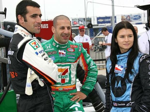 Dario Franchitti Tony Kanaan Danica Patrick 