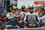 Valentino Rossi und Jorge Lorenzo (Yamaha)