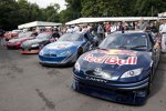 Viermal NASCAR in Goodwood: (v.l.n.r.) Hendrick, Childress, Penske und Red Bull