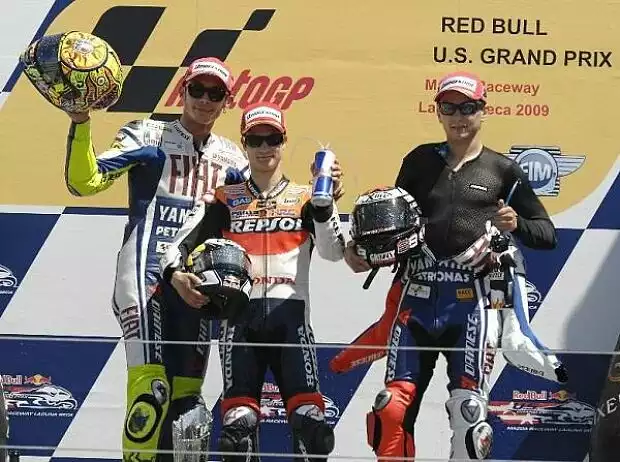 Valentino Rossi, Daniel Pedrosa und Jorge Lorenzo Titel-Bild zur News: Valentino Rossi, Daniel Pedrosa und Jorge Lorenzo