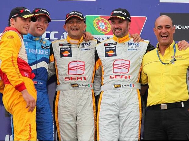 Robert Huff, Gabriele Tarquini, Yvan Muller, Stefano D'Aste Robert Huff, Gabriele Tarquini, Yvan Muller, Stefano D'Aste