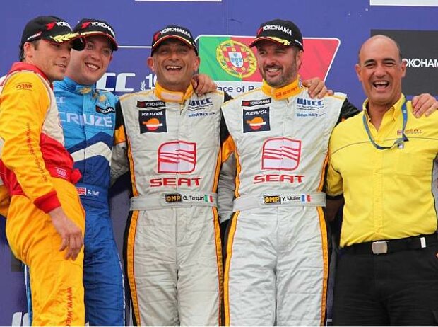 Robert Huff, Gabriele Tarquini, Yvan Muller, Stefano D'Aste