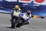 Valentino Rossi vor Jorge Lorenzo (Yamaha)