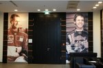 Michael Schumacher und Sebastian Vettel: In der Lobby des Lindner-Hotels