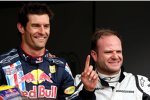 Mark Webber (Red Bull) und Rubens Barrichello (Brawn) 