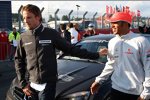 Jenson Button (Brawn) und Lewis Hamilton (McLaren-Mercedes) 