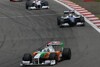 Bild zum Inhalt: Dramatisches Rennen für Force India