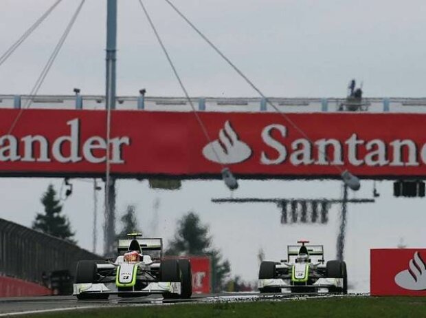 Titel-Bild zur News: Rubens Barrichello, Jenson Button