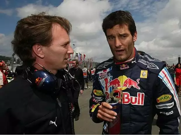 Christian Horner und Mark Webber Titel-Bild zur News: Christian Horner und Mark Webber