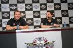 Indiana-Lokalmatadoren und Teamkollegen Ryan Newman und Tony Stewart