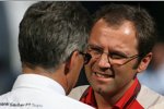 Mario Theissen (BMW Motorsport Direktor) (BMW Sauber F1 Team) und Stefano Domenicali (Teamchef) (Ferrari) 
