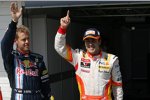 Sebastian Vettel (Red Bull) und Fernando Alonso (Renault) 