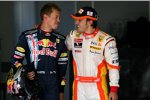 Sebastian Vettel (Red Bull) und Fernando Alonso (Renault) 