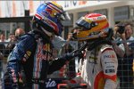 Mark Webber (Red Bull) und Fernando Alonso (Renault) 
