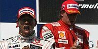 Lewis Hamilton und Kimi Räikkönen
