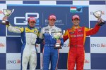 Luca Filippi (Super Nova), Giedo van der Garde (iSport) und Lucas di Grassi (Racing Engineering) 
