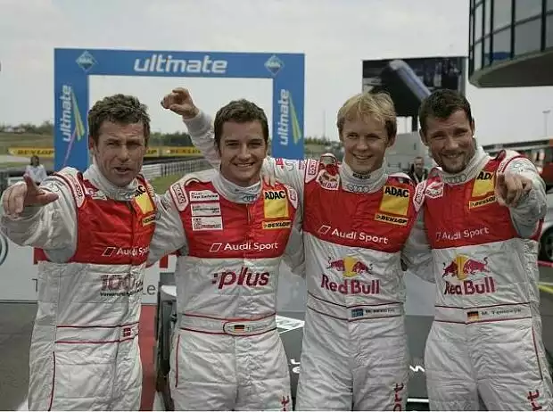Titel-Bild zur News: Tom Kristensen, Timo Scheider, Mattias Ekström, Martin Tomczyk