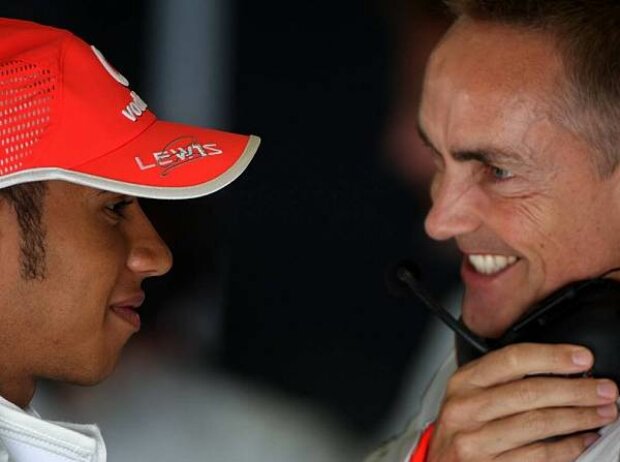 Titel-Bild zur News: Lewis Hamilton und Martin Whitmarsh