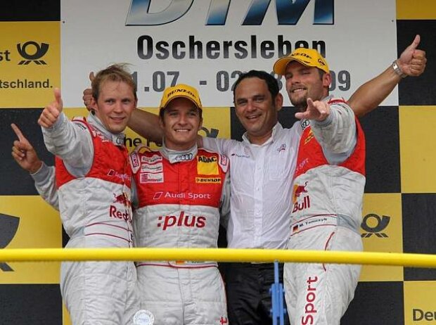 Timo Scheider, Mattias Ekström, Martin Tomczyk Timo Scheider, Mattias Ekström, Martin Tomczyk