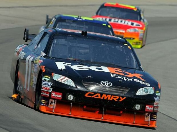 Denny Hamlin, Jimmie Johnson, Jeff Gordon Denny Hamlin, Jimmie Johnson, Jeff Gordon