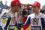 Valentino Rossi und Jorge Lorenzo (Yamaha)