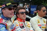 Jari-Matti Latvala, Fernando Alonso und Adam Khan