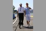 Jenson Button mit Ross Brawn (Teamchef) (Brawn) 