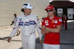 Robert Kubica (BMW Sauber F1 Team) und Kimi Räikkönen (Ferrari)