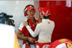 Michael Schumacher und Luca Badoer (Ferrari) 