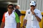 Giancarlo Fisichella (Force India) und Robert Kubica (BMW Sauber F1 Team) 