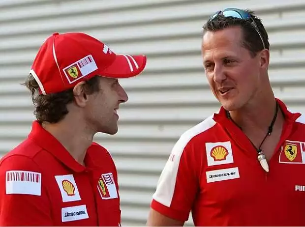 Luca Badoer und Michael Schumacher Titel-Bild zur News: Luca Badoer und Michael Schumacher