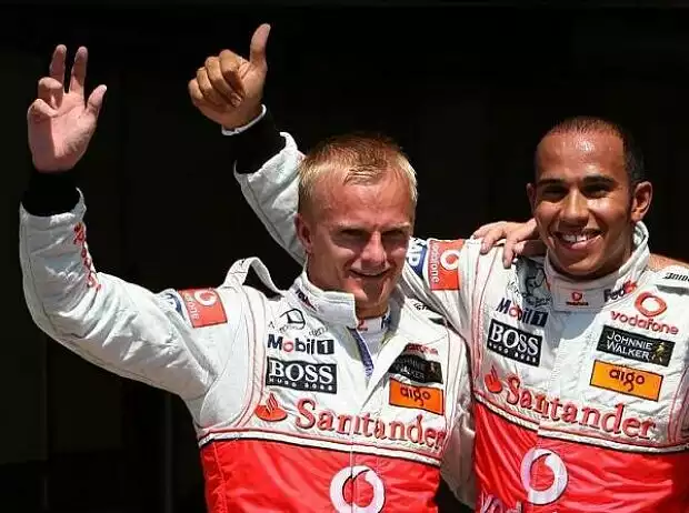 Lewis Hamilton, Heikki Kovalainen Titel-Bild zur News: Lewis Hamilton, Heikki Kovalainen