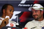 Lewis Hamilton (McLaren-Mercedes) und Rubens Barrichello (Brawn) 