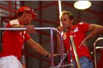 Michael Schumacher und Luca Badoer (Ferrari) 